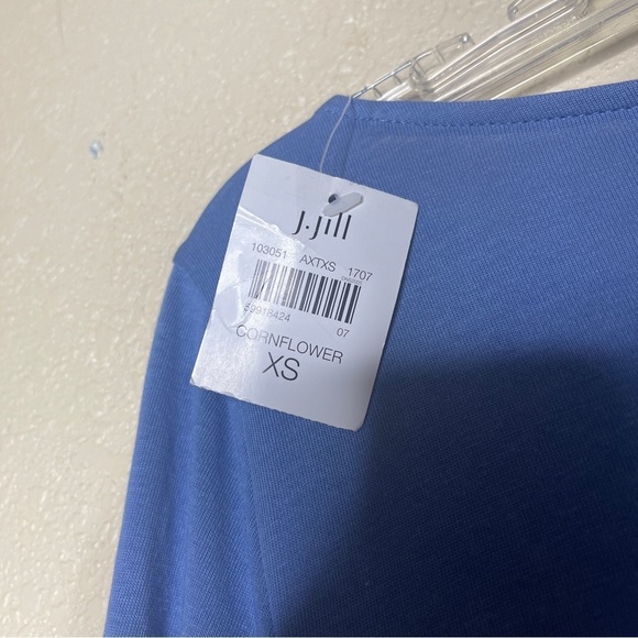 J. Jill Asymmetrical Hem Tiered Tunic Pullover Top Women's XS NWT - Picture 7 of 8